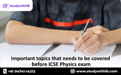 Important topics that needs to be covered before ICSE Physics exam